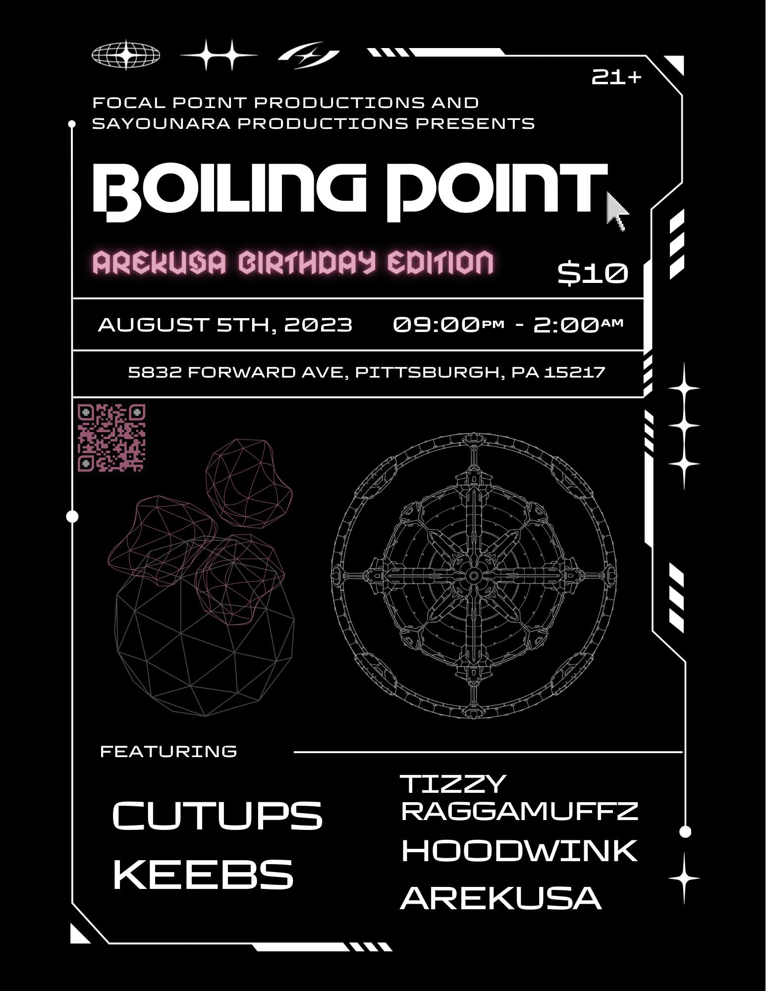 Sat Aug 5th BOILING POINT