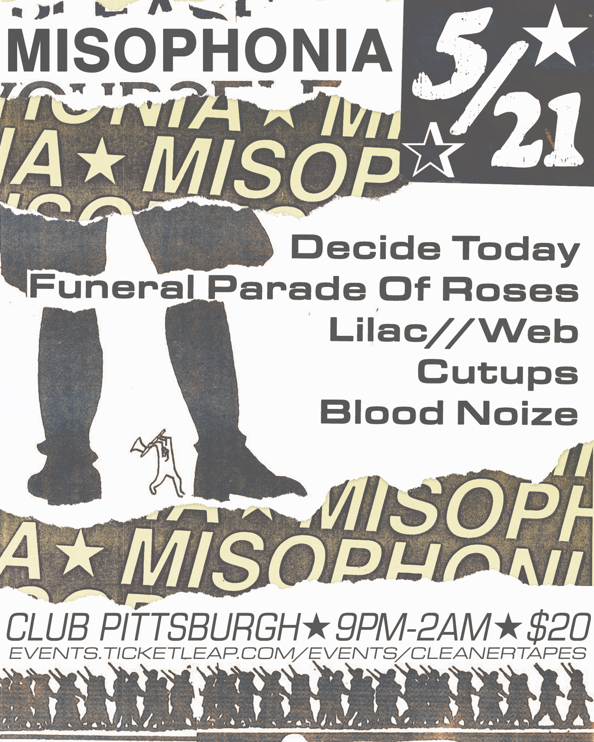 Thur May 21st MISOPHONIA Digital Hardcore, Industrial, EBM, Gabber @ Club Pgh